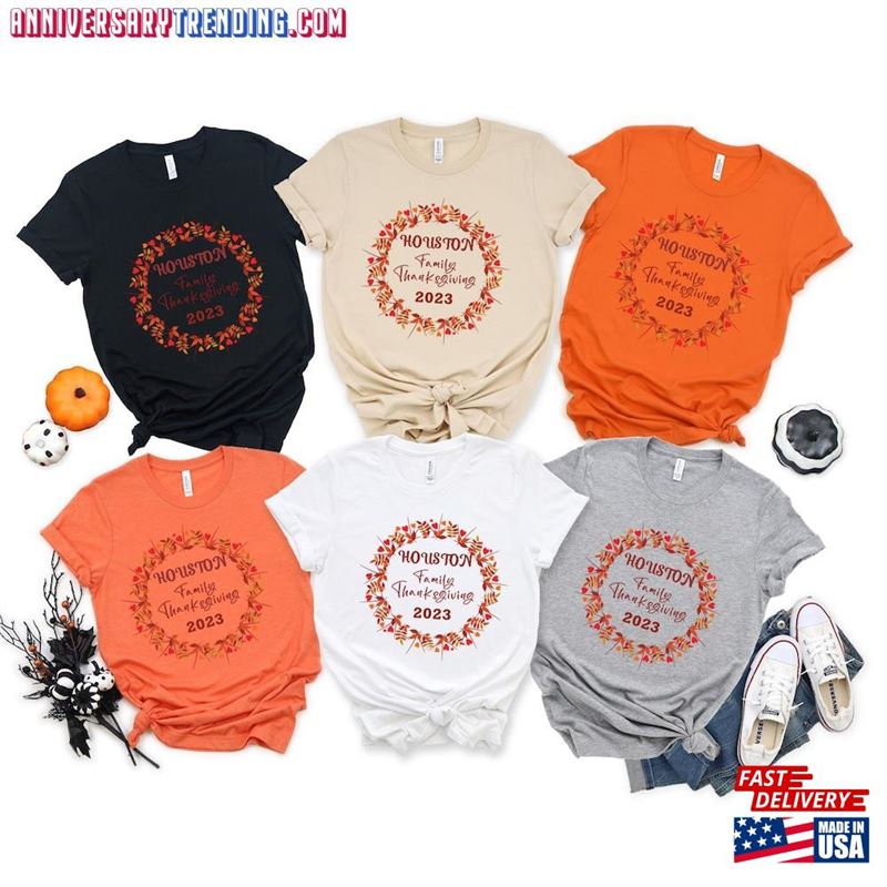 Customized Thanksgiving Family T-Shirt 2023 Tee Hoodie Classic