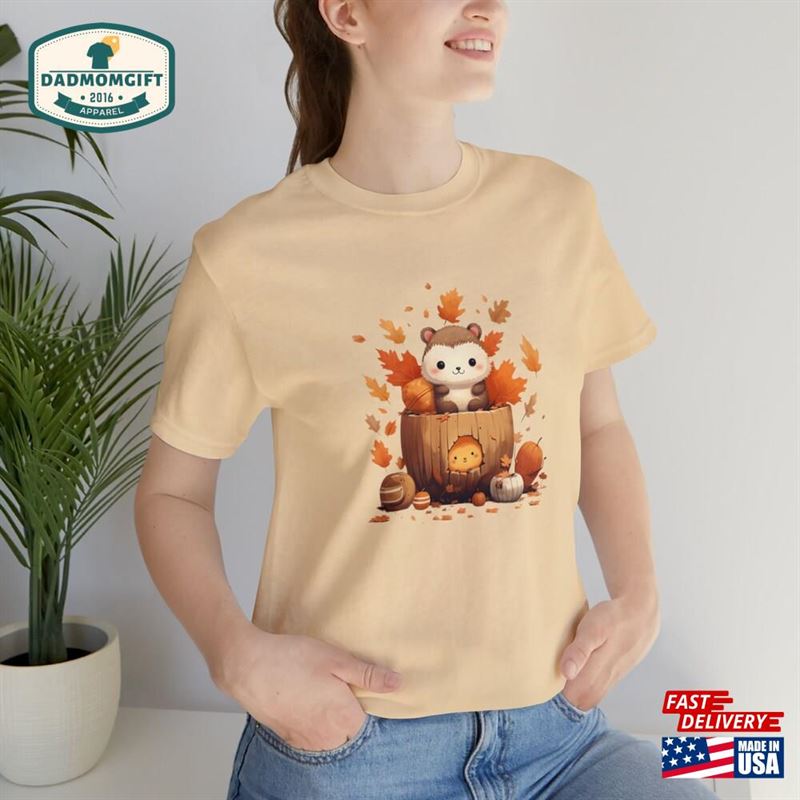 Cute Adorable Fall Shirt Women Classic Unisex