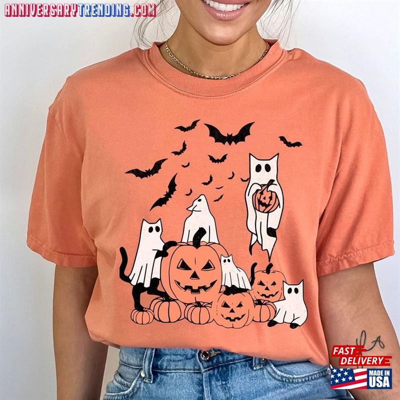 Cute Black Cat Halloween Shirt Hoodie Classic