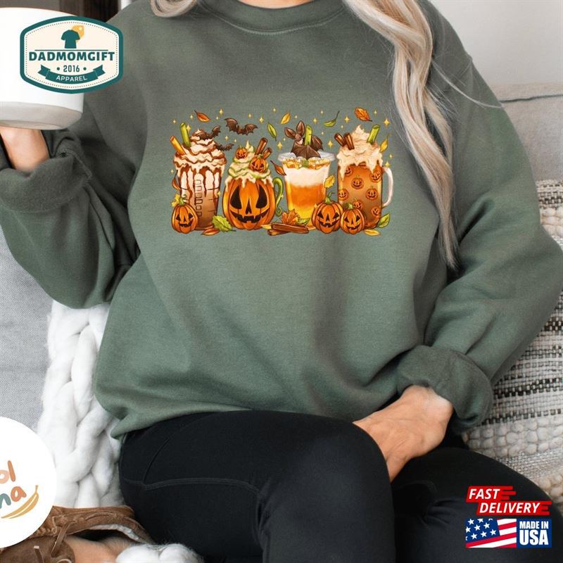 Cute Fall Coffee Sweatshirt Sweater Lover T Shirt Unisex