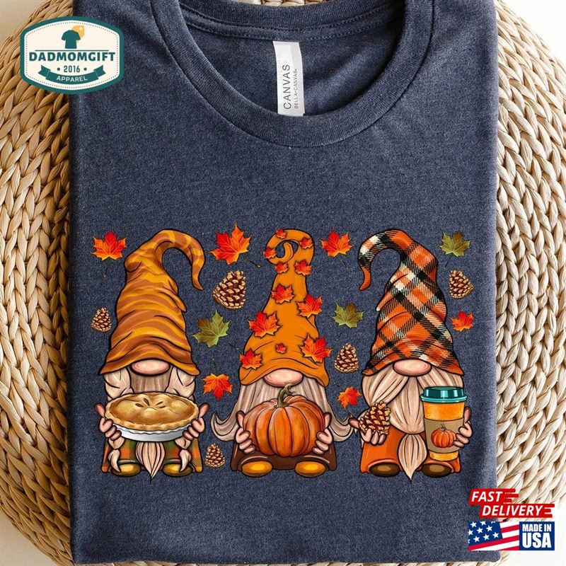 Cute Fall Sweatshirt Gnomes Sweat Thanksgiving T-Shirt