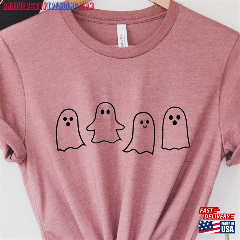 Cute Ghost Shirt Spooky Halloween Gifts Idea Sweatshirt Classic