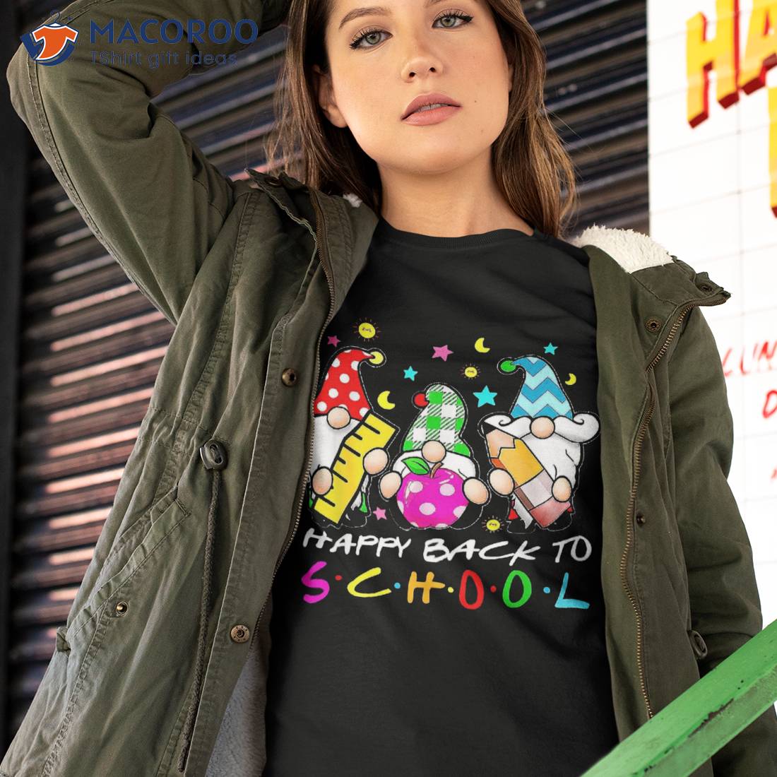 Cute Gnomes Happy Back To School Teachers Student First Day Shirt