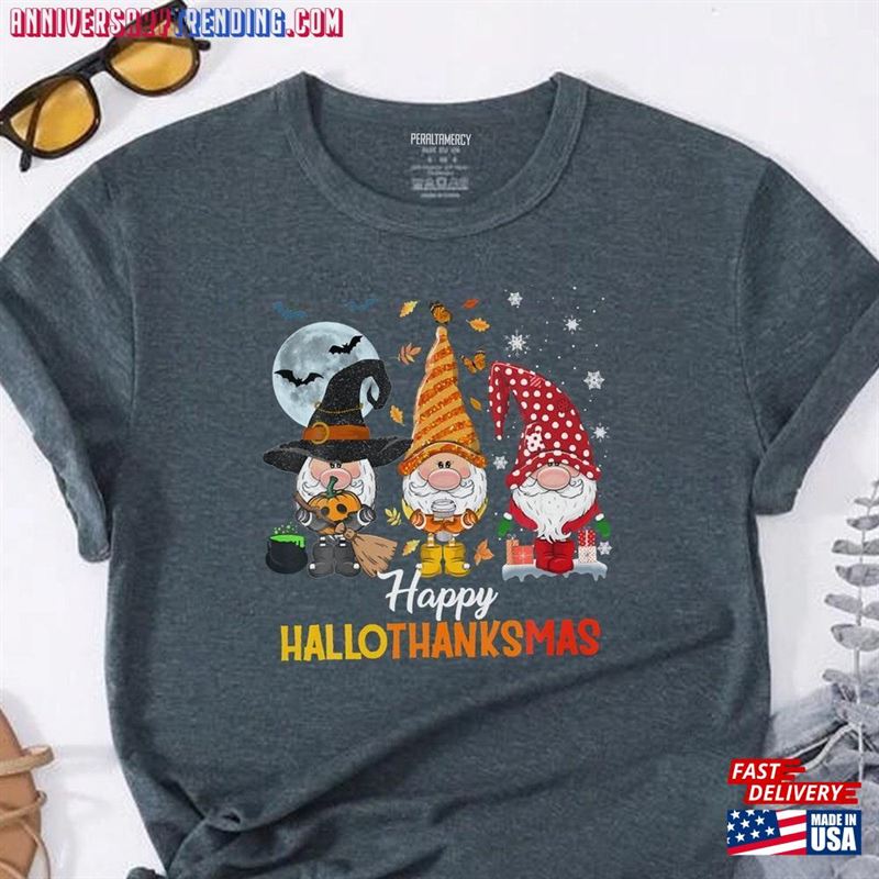 Cute Gnomes Lover Halloween Christmas T-Shirt Sweatshirt Sweater Unisex