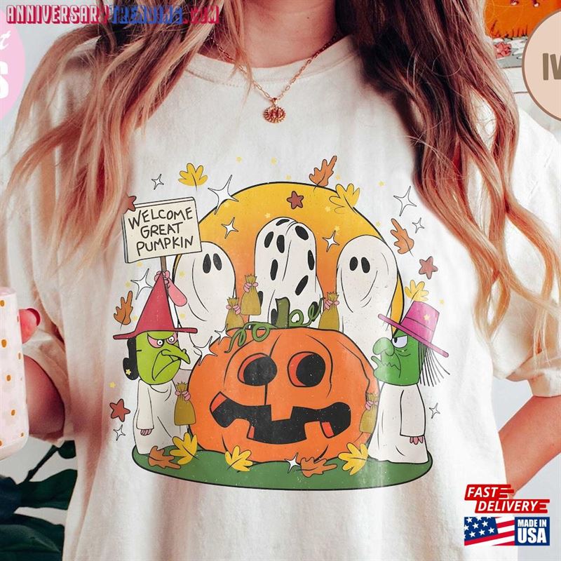 Cute Little Ghost Shirt I Got A Rock Charlie Brown Comfort Colors Halloween Party Unisex T-Shirt