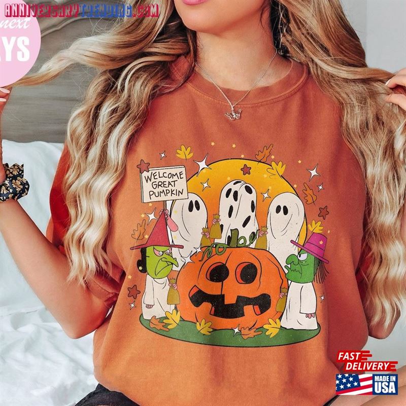 Cute Little Ghost Shirt I Got A Rock Charlie Brown Comfort Colors Halloween Party Unisex T-Shirt