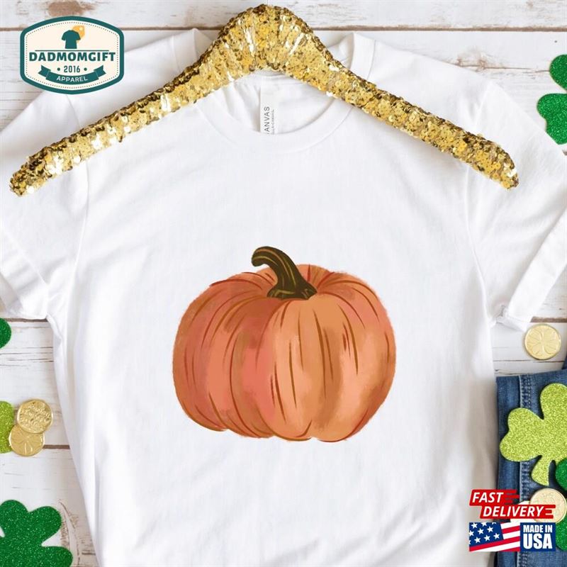 Cute Pumpkin Shirt Fall Thanksgiving T-Shirt For Teachers Classic Sweatshirt