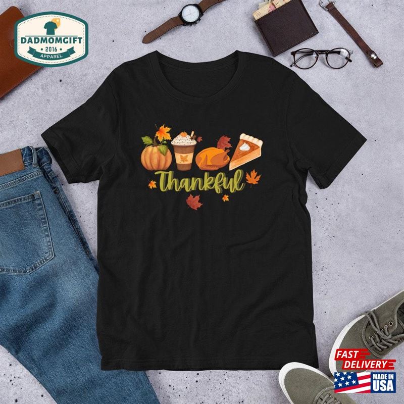 Cute Thankful T-Shirt Pumkin Spice Fall Sweatshirt