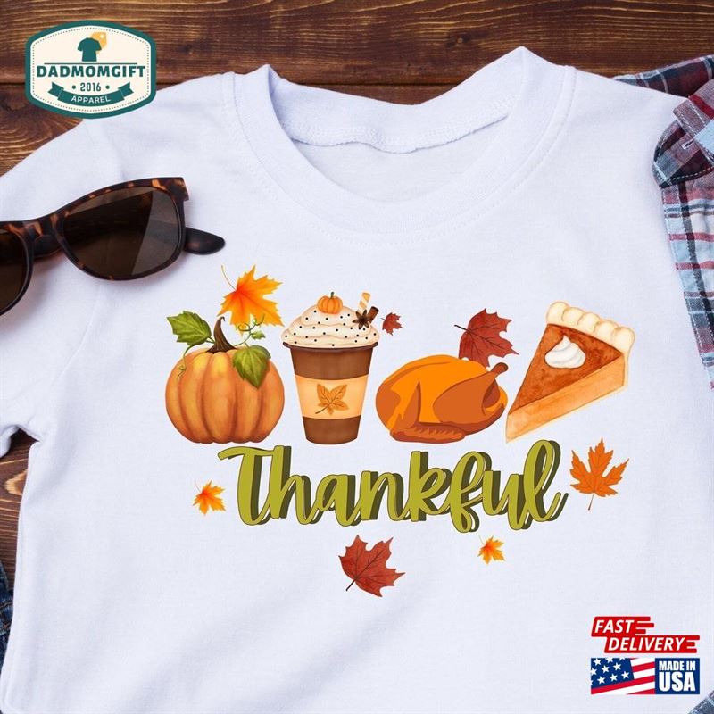 Cute Thankful T-Shirt Pumkin Spice Fall Sweatshirt