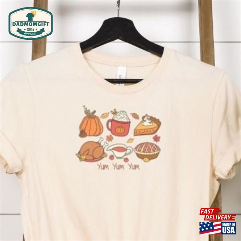 Cute Thanksgiving Tee Family Shirt Funny Turkey T Classic Unisex