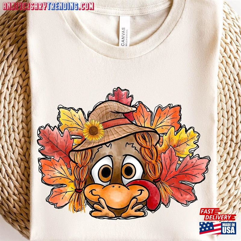 Cute Turkey Fall Thanksgiving Shirt Family Matching Face Hoodie Sweatshirt