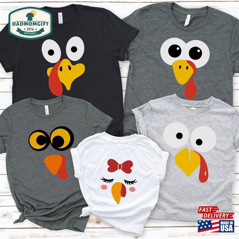 Cute Turkey Fall Thanksgiving Shirt T Womens Family Shirts Hoodie Sweatshirt