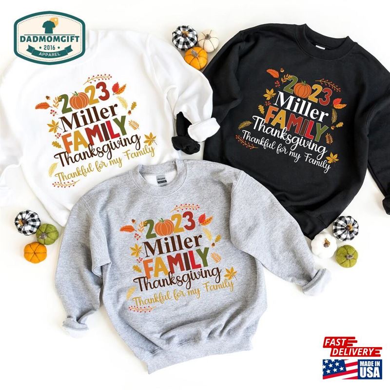 Cute Turkey Fall Thanksgiving Shirt T Womens Family Shirts T-Shirt Classic