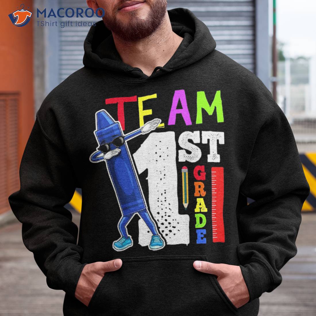 Dabbing Crayon Team First Grade Shirt Back To School Shirts