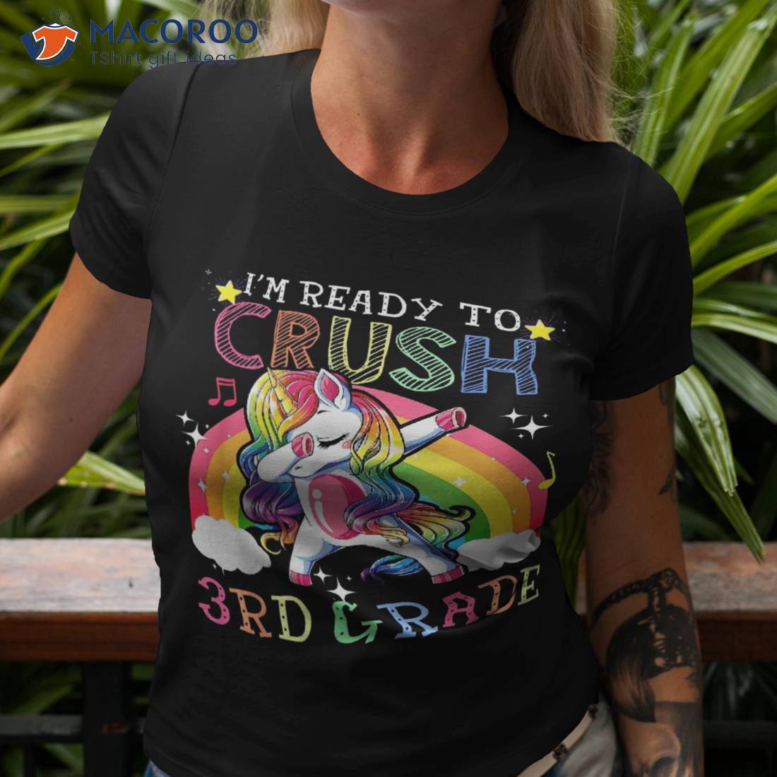 Dabbing Unicorn I’m Ready To Crush 3rd Grade Back School Shirt