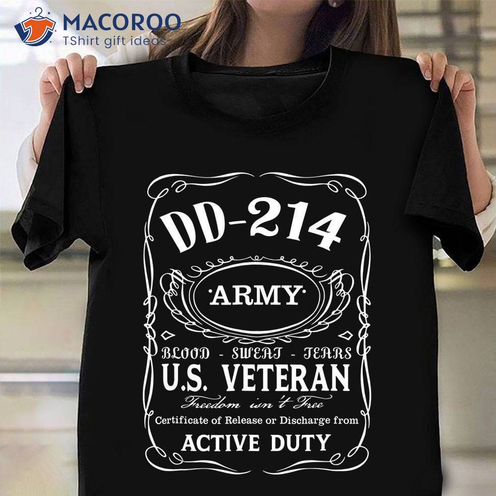 Dd 214 Army Us Veteran Active Duty T-Shirt