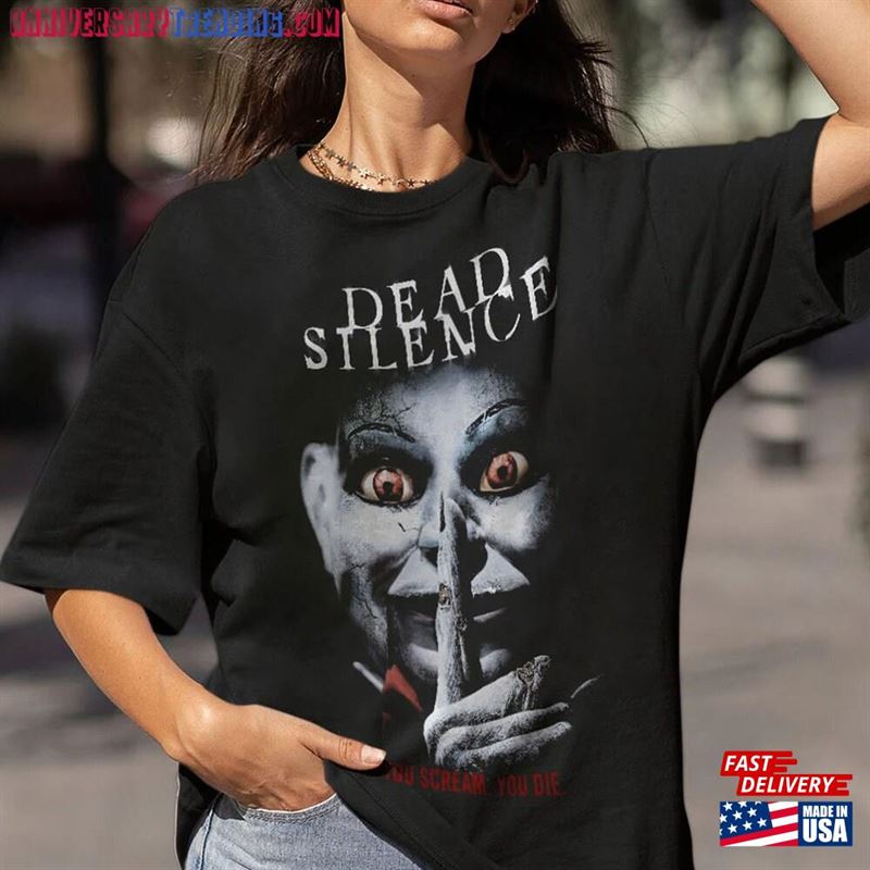 Dead Silence T-Shirt Funny Shirt Vtg 90 Unisex Classic