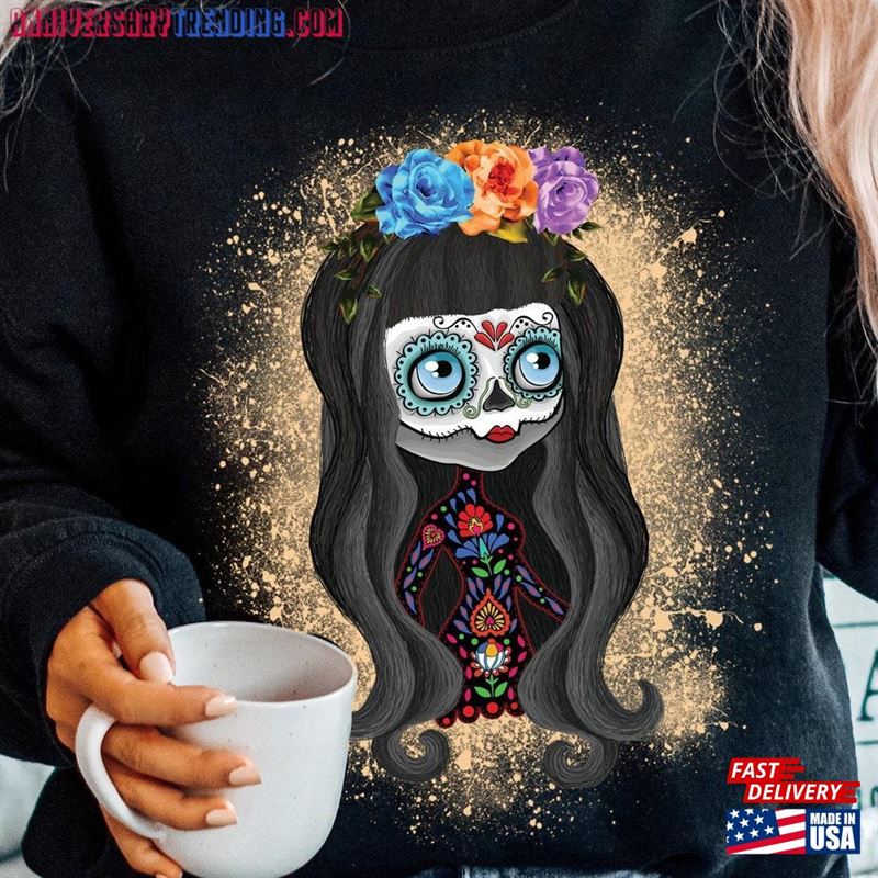 Dia De Los Muertos Sweatshirt Sugar Skull Day Of The Dead T-Shirt Las Madres Classic Unisex