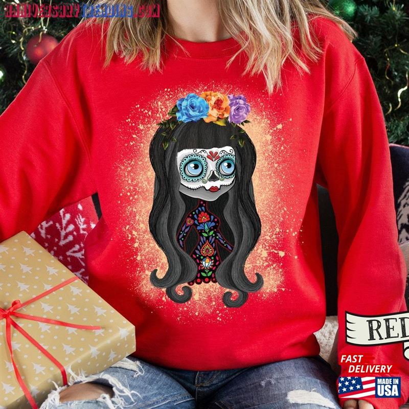 Dia De Los Muertos Sweatshirt Sugar Skull Day Of The Dead T-Shirt Las Madres Classic Unisex