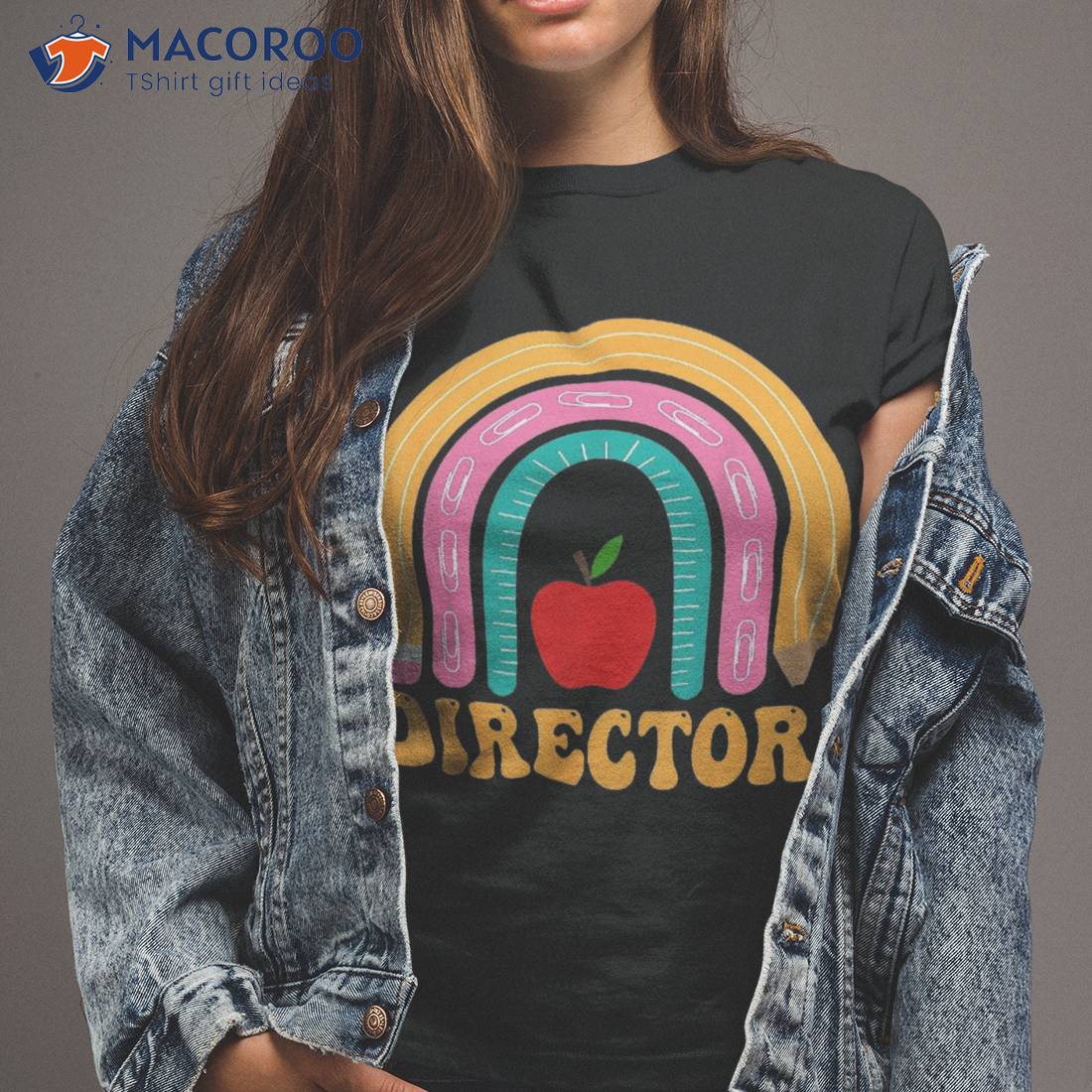 Director Rainbow Pencil Back To School Appreciation Shirt