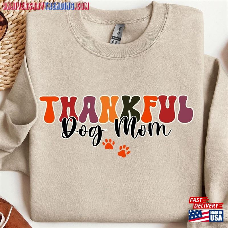 Dog Paw Print Thanksgiving Sweatshirt Pumpkin Lover Hoodie T-Shirt