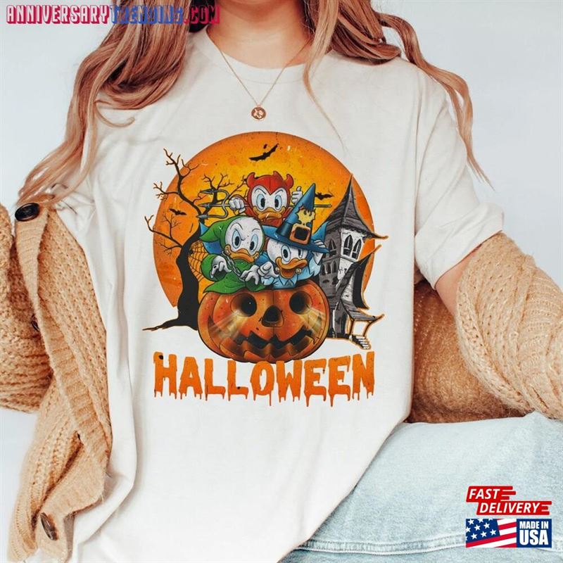 Duck Tales Happy Halloween Moon Huey Dewey Unisex Classic