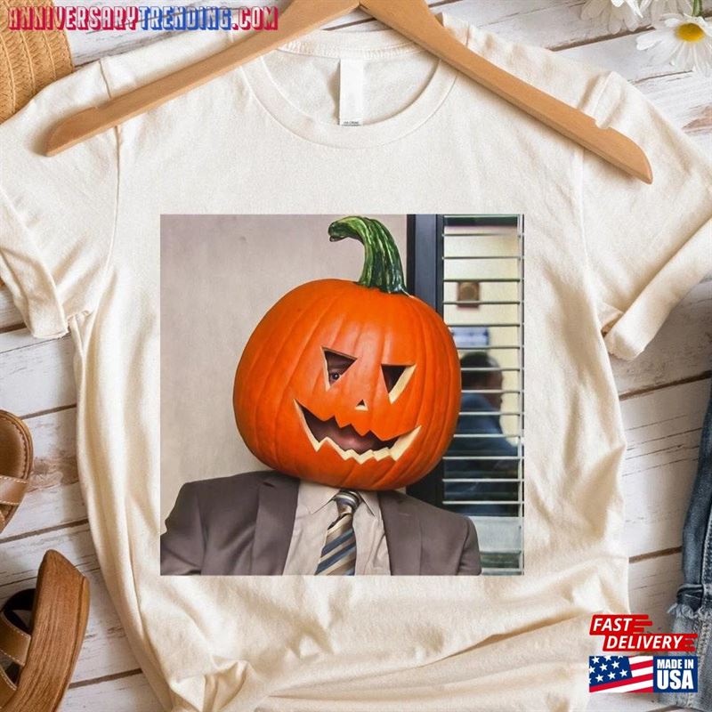 Dwight Pumpkin Head Funny Office Comfort Colors T-Shirt Hoodie Sweatshirt