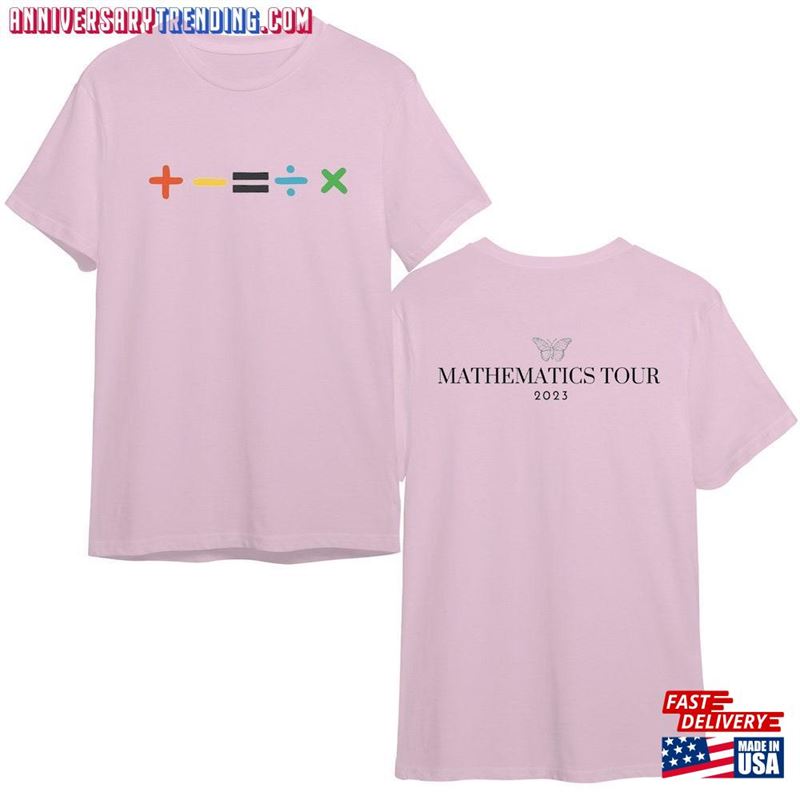 Ed Sheeran The Mathematics American Tour 2023 T-Shirt Sheerious Albums Gift Fan Music Shirt Sweatshirt Hoodie