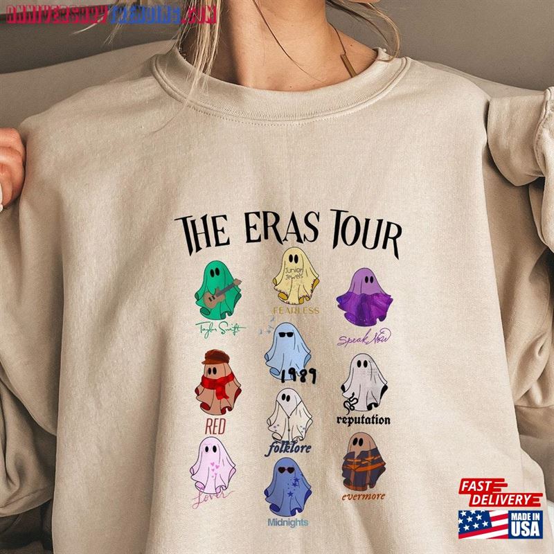 Eras Tour Ghost Shirt The Cute Ghosts Cottagecore Vintage Concert Country T-Shirt Hoodie