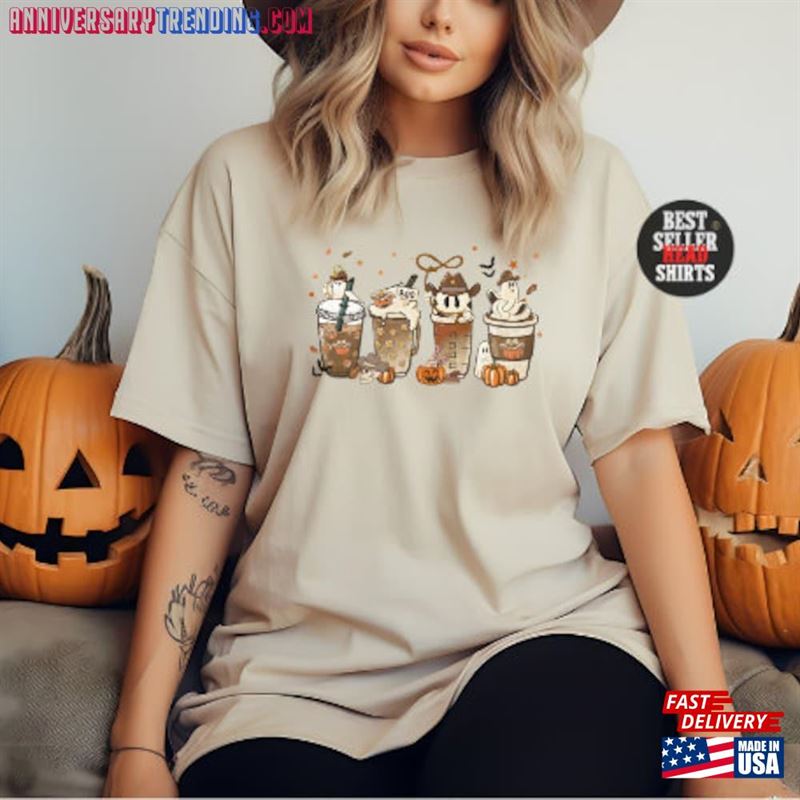 Fall Coffee Shirt Halloween 2023 Lovers Unisex Sweatshirt