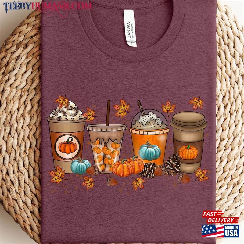 Fall Coffee Sweatshirt Thanksgiving Gobble Shirt Classic T-Shirt