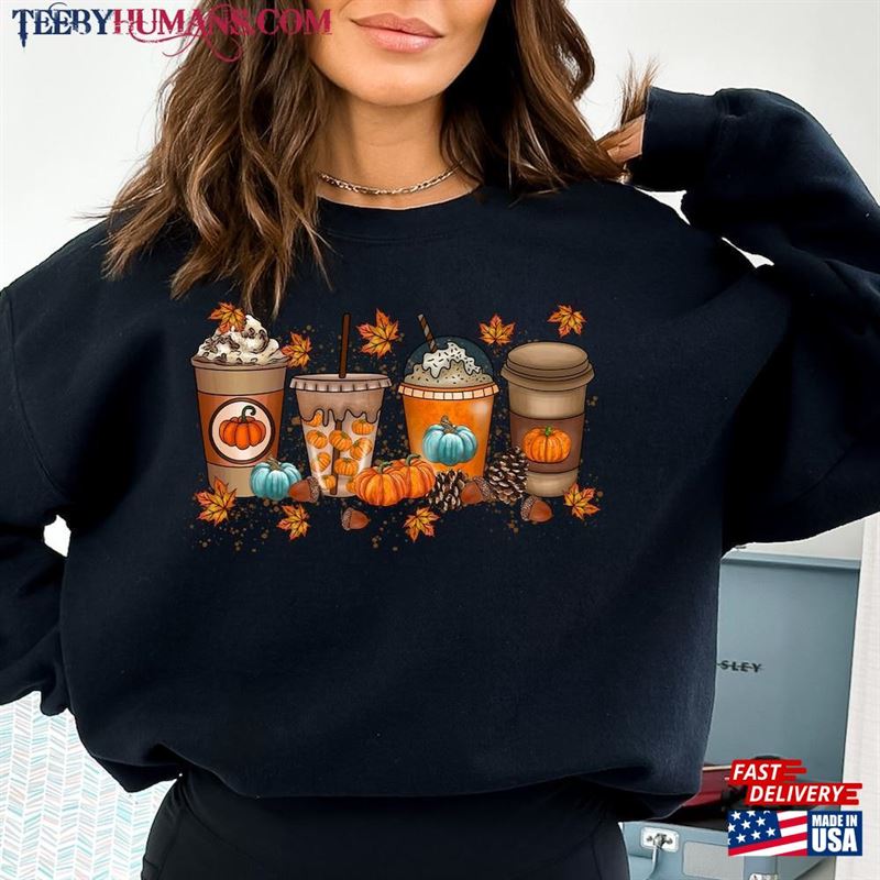 Fall Coffee Sweatshirt Thanksgiving Gobble Shirt Classic T-Shirt