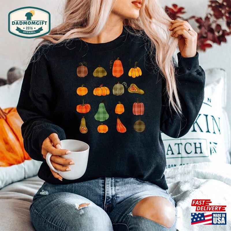 Fall Pumpkin Season Sweatshirt Retro Shirt Crewneck Classic