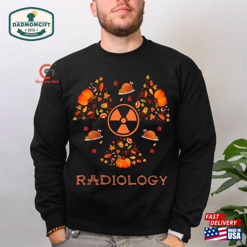 Fall Radiology Shirt Thanksgiving Radiologist Xray Pumpkin Season Sweatshirt Hoodie