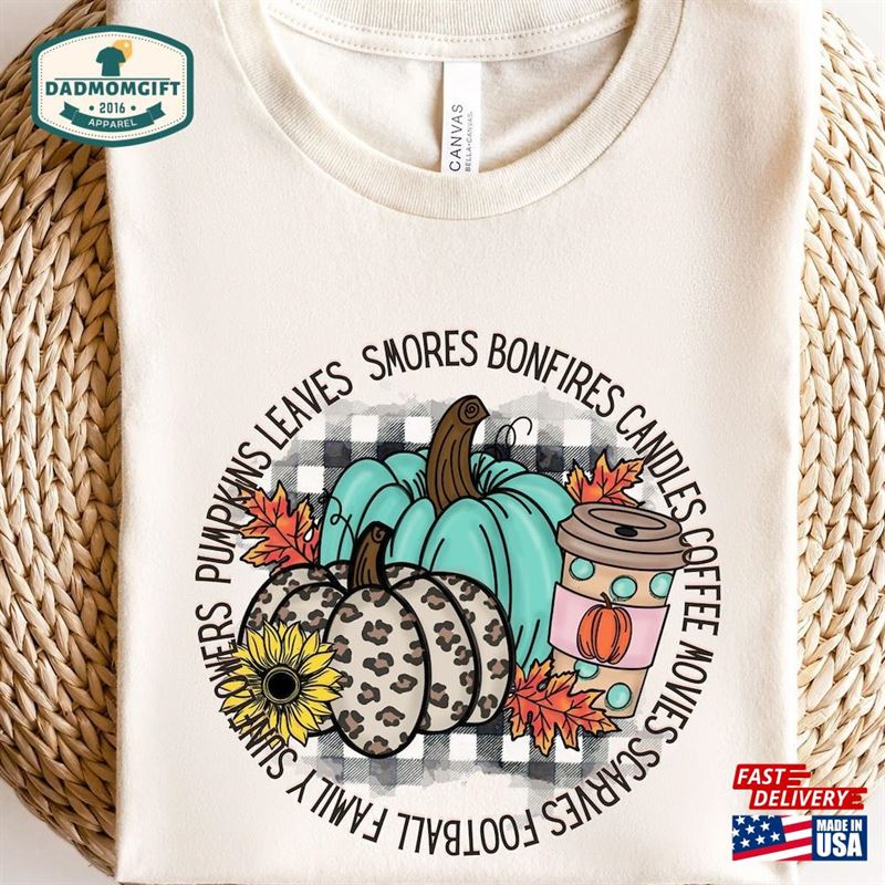 Fall Season Pumpkin Sweater Leaves Hoodie Lovers Sweatshirt Unisex