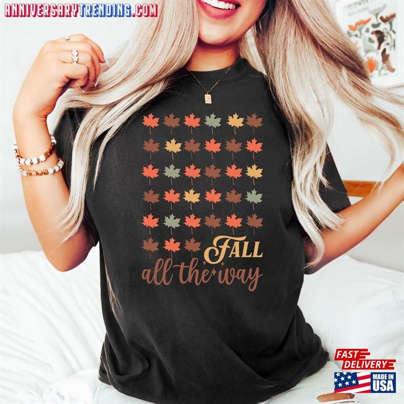 Fall Shirt Leaves Shirts Autumn Sweater T-Shirt Hoodie