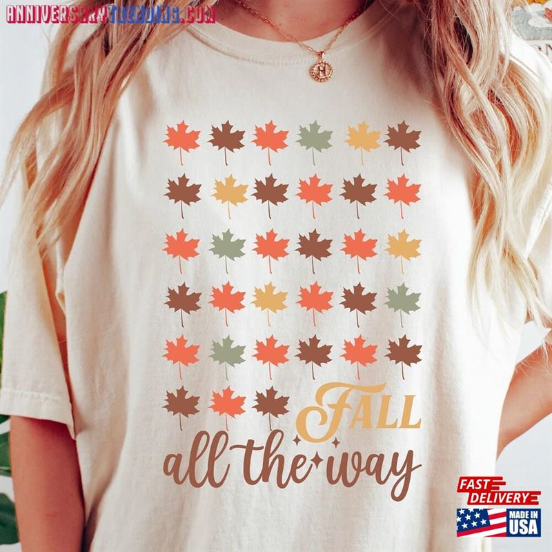 Fall Shirt Leaves Shirts Autumn Sweater T-Shirt Hoodie