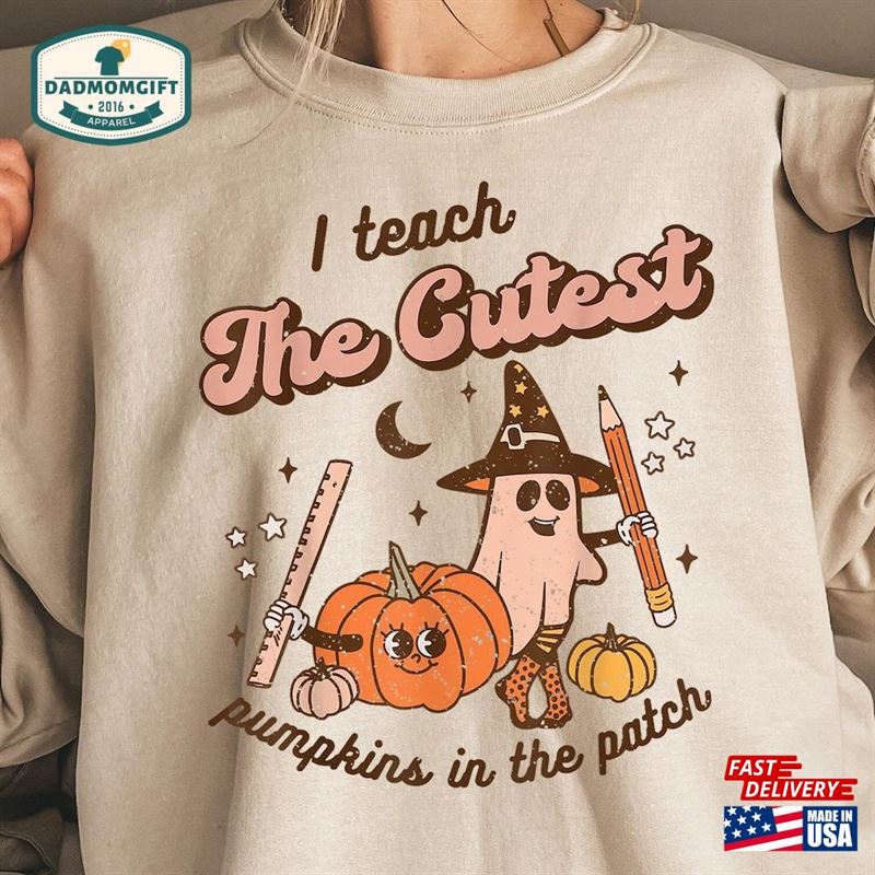 Fall Teacher Shirt Pumpkin Thanksgiving Unisex Hoodie