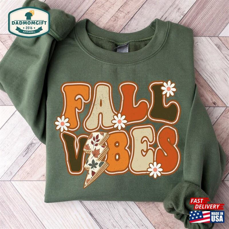 Fall Vibes Sweatshirt Halloween Classic Hoodie