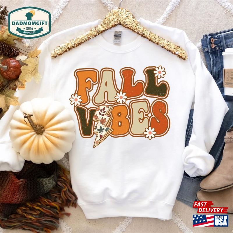 Fall Vibes Sweatshirt Halloween Classic Hoodie