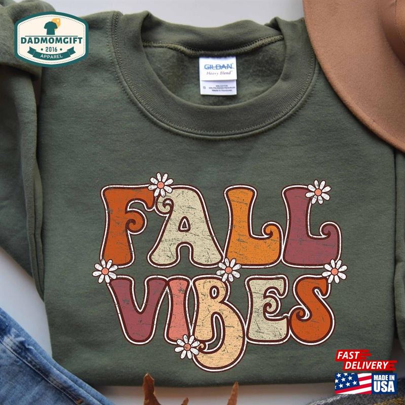 Fall Vibes Sweatshirt Halloween T-Shirt Unisex