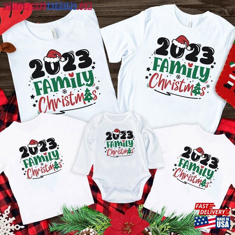 Family Christmas 2023 Shirt Custom Tee Funny Sweatshirt Hoodie