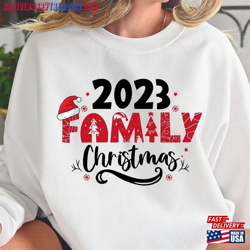 Family Christmas Sweatshirt Matching Shirt Funny Santa T-Shirt