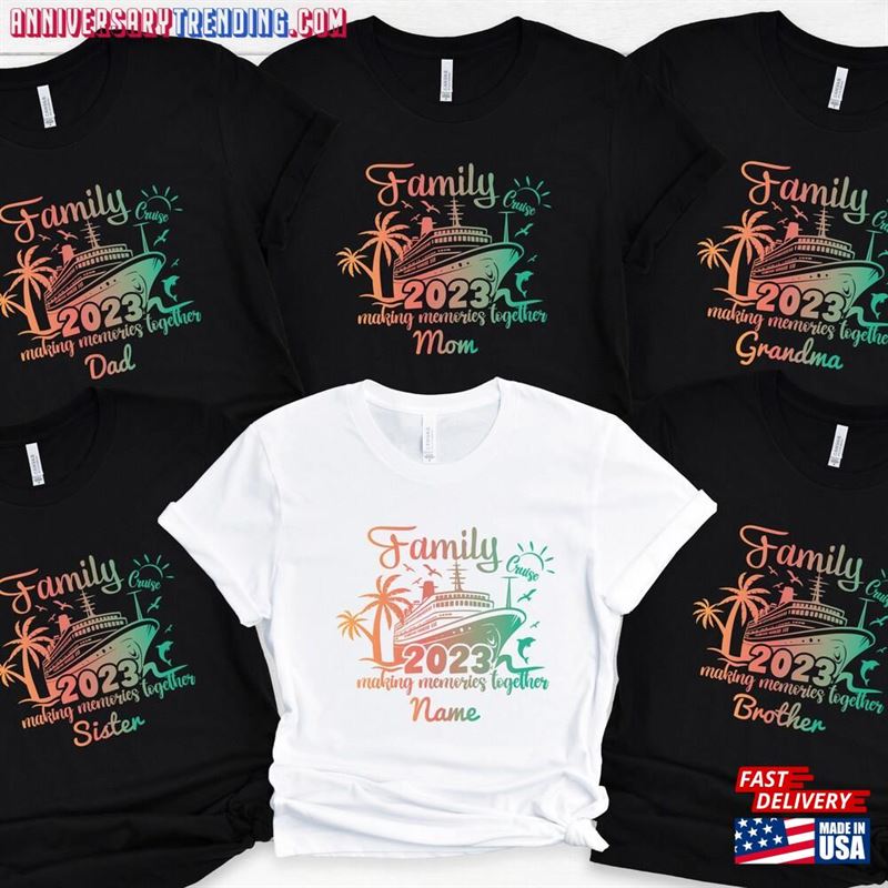 Family Cruise 2023 Shirt Custom Squad Group For Matching Tee Unisex Sweatshirt