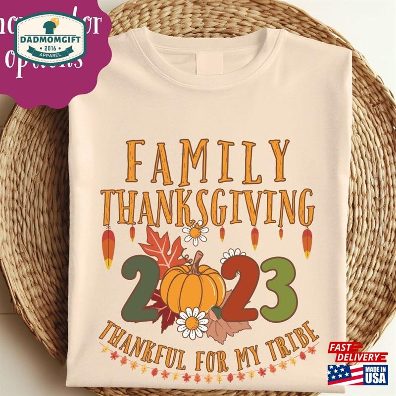 Family Thanksgiving 2023 Matching Shirt Funny Reunion Kids Sweatshirt Unisex