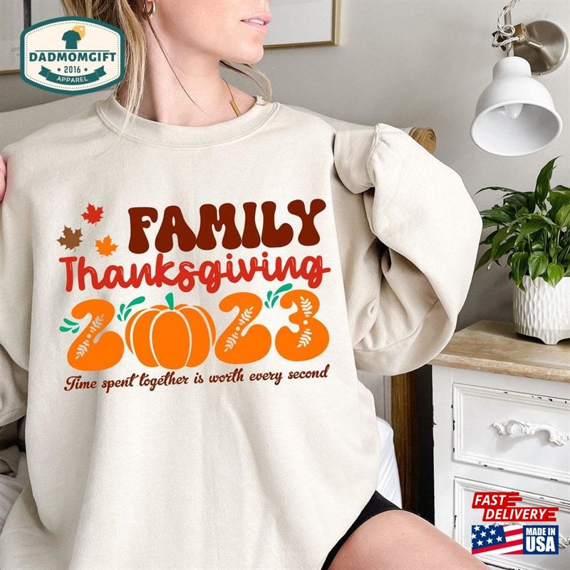 Family Thanksgiving 2023 Shirt Matching T-Shirt Hoodie