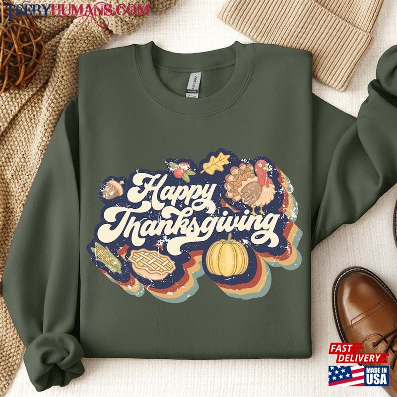 Family Thanksgiving 2023 Sweatshirt Happy Hoodie Classic