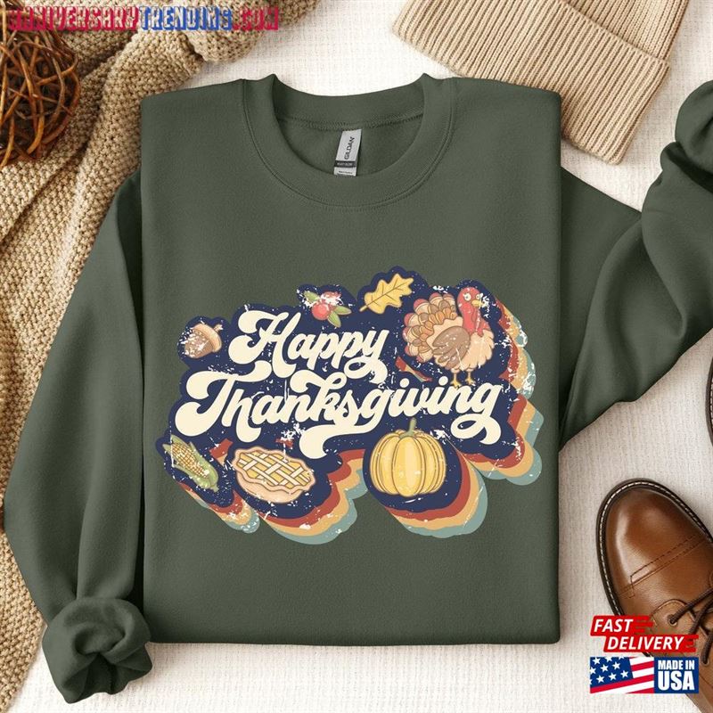 Family Thanksgiving 2023 Sweatshirt Happy Hoodie Classic