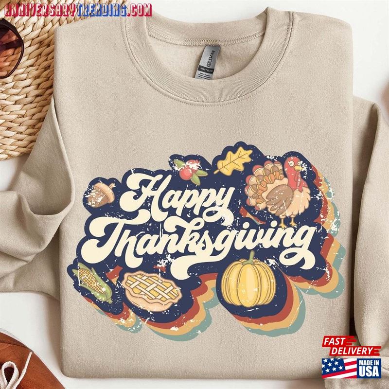 Family Thanksgiving 2023 Sweatshirt Happy Hoodie Classic