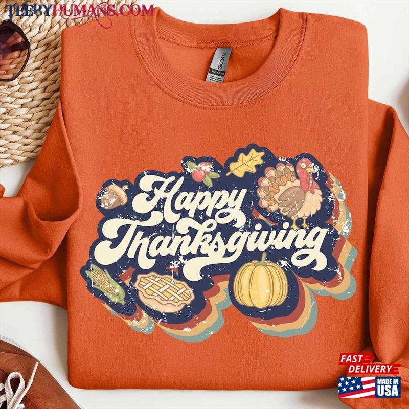 Family Thanksgiving 2023 Sweatshirt Happy Hoodie Unisex Classic